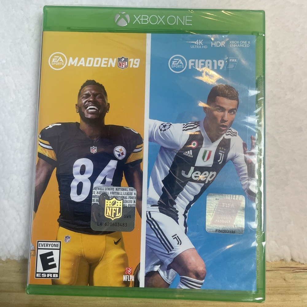 Madden 19 & FIFA 19 EA Sports Xbox One Videogame Bundle New Sealed